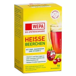 WEPA Kuumad marjad+Vit.C+Sink+Magneesium pulber, 10X10 g