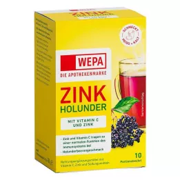 WEPA Zinc Elder+Vit.C+Zinc suhkruvaba pulber, 10X10 g