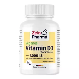 VEGANE D3-vitamiin 7000 I.U. iganädalased depotkapslid, 60 tk
