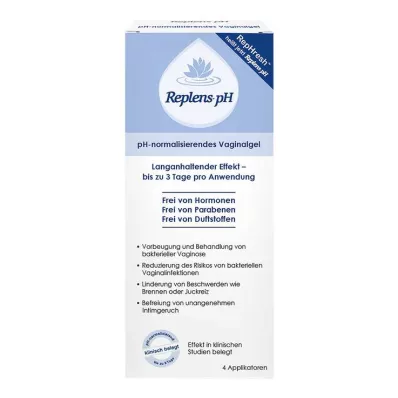 Replens pH tupegeeli eeltäidetud aplikaatorid, 4 tk Replens pH tupegeeli eeltäidetud aplikaatorid, 4 tk