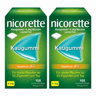 NICORETTE närimiskumm 4 mg freshfruit, 210 tk