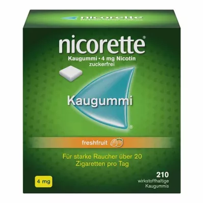 NICORETTE närimiskumm 4 mg freshfruit, 210 tk NICORETTE närimiskumm 4 mg freshfruit, 210 tk