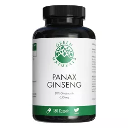 GREEN NATURALS Panax Ginseng kõrge annusega vegan kapslid, 180 tk