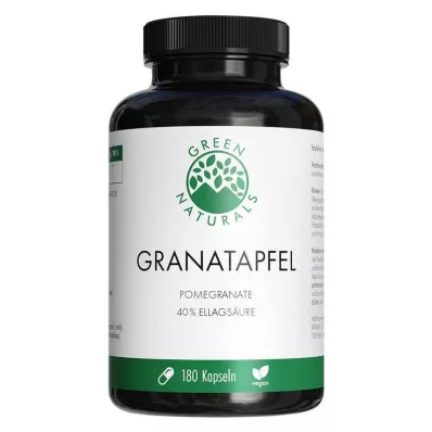 Green Naturals Granaatõuna + 40% ellaghappe kapslid, 180 tk