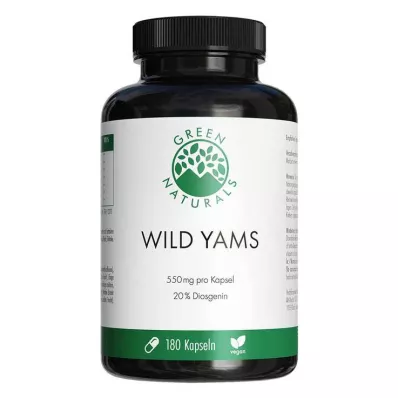 Green Naturals Wild Yam suurtes annustes vegan kapslid, 180 tk