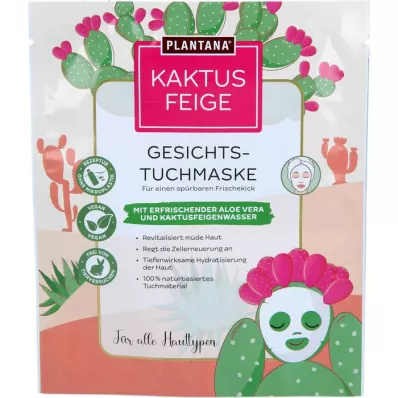 PLANTANA Kaktusepirni näomask aloe veraga, 1 tk