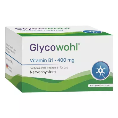 Glycowohl Vitamiin B1 Tiamiin 400 mg suurtes annustes kapslid, 200 tk